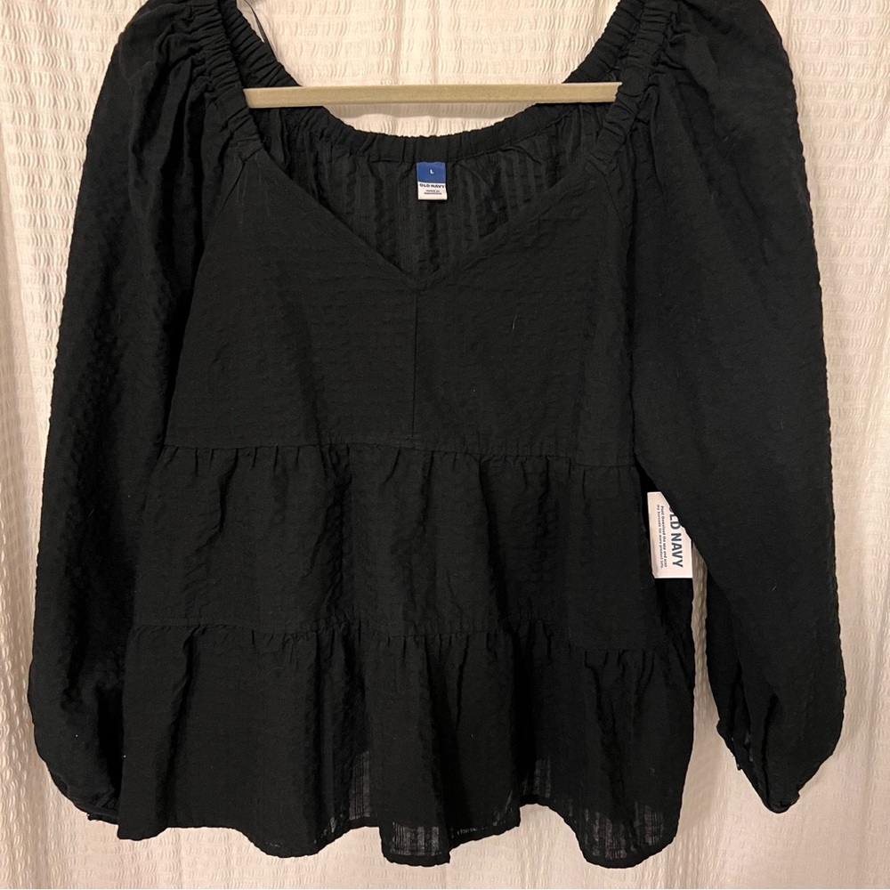 NWT Old Navy Tiered Long Sleeve Top